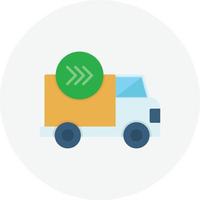 Express Delivery Flat Circle vector