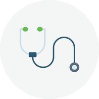 Stethoscope Flat Circle vector
