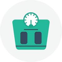 Weight Scale Flat Circle vector