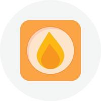 Emergency Button Flat Circle vector