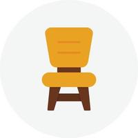 Chair Flat Circle vector