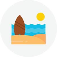 Surf Flat Circle vector