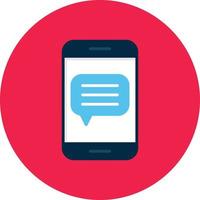 Message Flat Circle vector