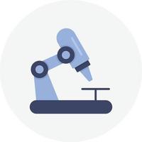 Microscope Flat Circle vector