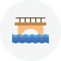 Bridge Flat Circle vector