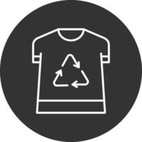 Shirt Line Inverted Icon vector