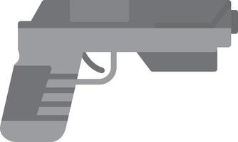 Gun Flat Greyscale vector