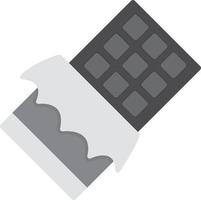 Chocolate Bar Flat Greyscale vector