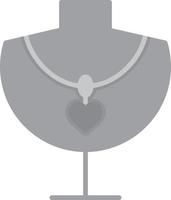 Necklace Flat Greyscale vector