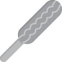 Corndog Flat Greyscale vector