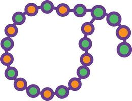 línea tasbih llena de dos colores vector