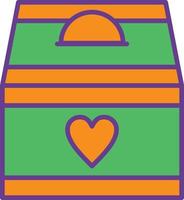 Donation Line Filled Two Color vector