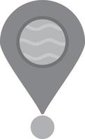 Location Flat Greyscale vector