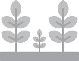 Plantation Flat Greyscale vector