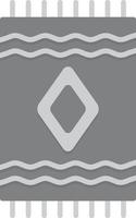 Carpet Flat Greyscale vector