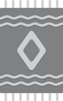 Carpet Flat Greyscale vector