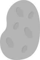 Potato Flat Greyscale vector