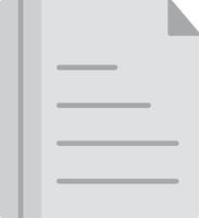 Documents Flat Greyscale vector