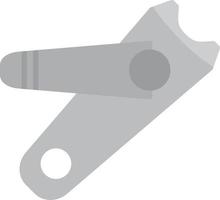 Nail Clipper Flat Greyscale vector