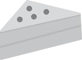 Cake Flat Greyscale vector