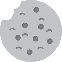 Cookie Flat Greyscale vector