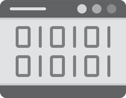 Coding  Flat Greyscale vector