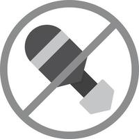 No War Flat Greyscale vector