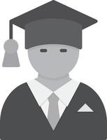 Graduated Flat Greyscale vector