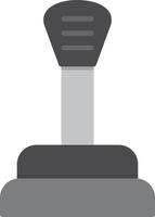 22 -  Gear Stick Flat Greyscale vector