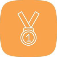Medal Line Round Corner vector