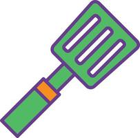 Spatula Line Filled Two Color vector