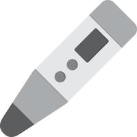 Thermometer Flat Greyscale vector