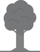 Tree Flat Greyscale vector