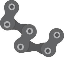 Cycle Chain Flat Greyscale vector