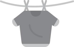 Laundry Flat Greyscale vector