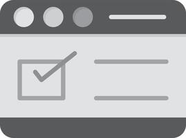 Browser Flat Greyscale vector