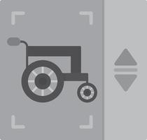 Elevator Flat Greyscale vector