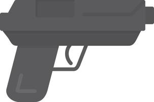 Gun Flat Greyscale vector