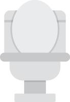 Wc Flat Greyscale vector