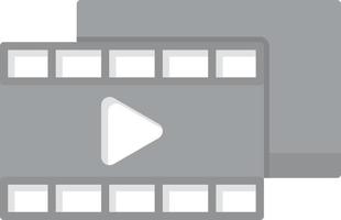 Video Flat Greyscale vector