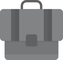 Briefcase Flat Greyscale vector