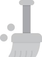 Broom Flat Greyscale vector