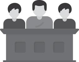 Contest Flat Greyscale vector