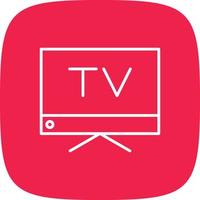 Tv Line Round Corner vector