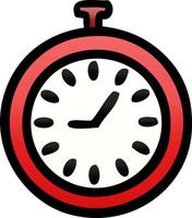 gradient shaded cartoon time stopper vector