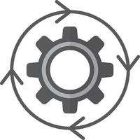 Iteration Flat Greyscale vector