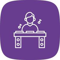 DJ Line Round Corner vector