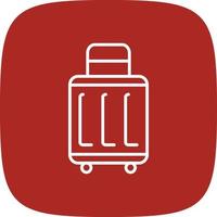 Suitcases Line Round Corner vector