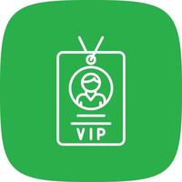 Vip Pass Line Round Corner vector