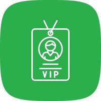 Vip Pass Line Round Corner vector